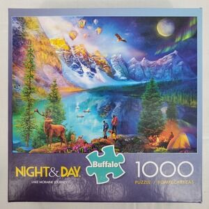 Buffalo‎ Lake Moraine Journey Night & Day 1000 Piece Puzzle New Factory Sealed